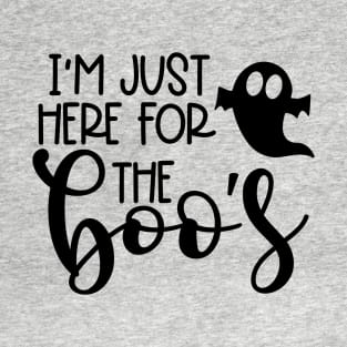 Here for the Boo's Halloween Design T-Shirt